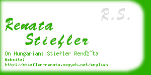 renata stiefler business card